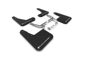 Ford Focus ST Mud Flap Kit - Rally Armor - UR Premium Urethane - Black/White - `19-`25